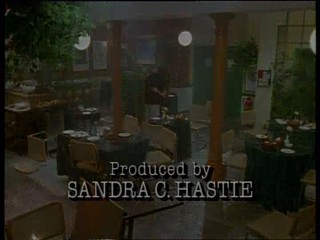 Press Gang - Julia Sawalha soaked by sprinklers