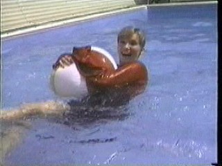 Leather skirt swimming