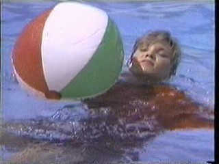 Leather skirt swimming