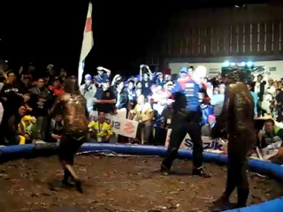 Philipinres Motorcycle Convention mudwrestling