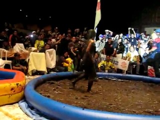 Philipinres Motorcycle Convention mudwrestling