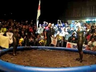 Philipinres Motorcycle Convention mudwrestling