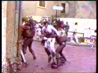 French TV: Mud festival,  Pie scene,  Disney Club