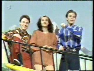 French TV: Mud festival,  Pie scene,  Disney Club