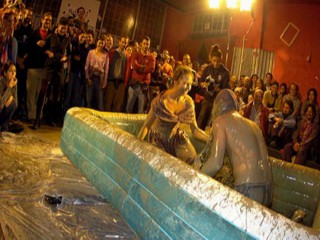 mud wrestling