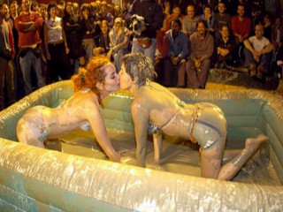 mud wrestling