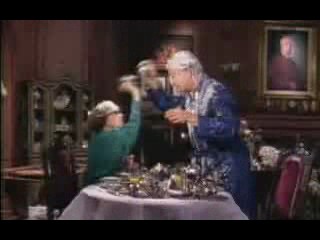 Brazillian TV clip taken from 'Battle of the Sexes' with a  food fight