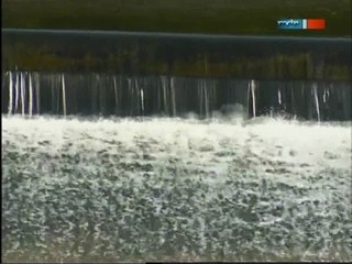 TV documentary about raftsmen (log rolling)