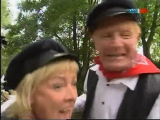 TV documentary about raftsmen (log rolling)