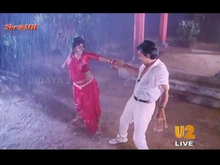 Rambha in the rain