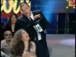 Presenter Slimed on Italian TV Show