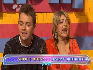 MOM - Holly Thank You Desk in red blouse