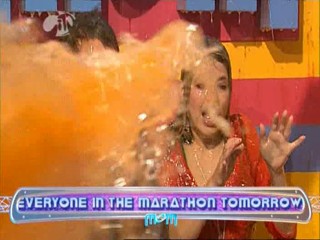 MOM - Holly Thank You Desk in red blouse