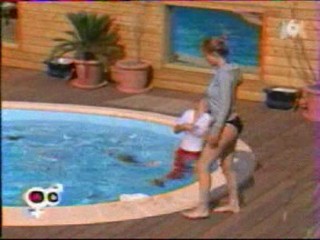 Big Brother pool tosses