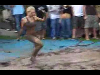 Outdoor Mud fight