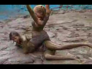 Outdoor Mud fight