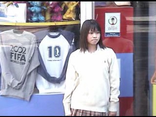 Shower with high school uniform