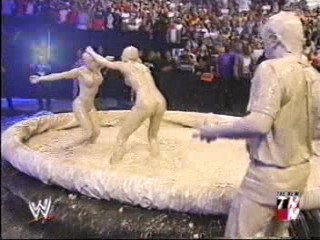 WWE Trish Stratus vs Stacy Keibler Mud Match
