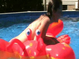 Clips from Jennifer's long aqua skirt video