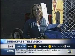 Breakfast TV - dunk tank
