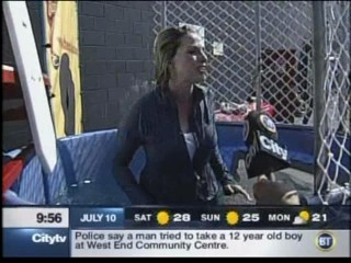 Breakfast TV - dunk tank