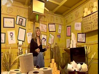 Holly Gunged on a Toilet