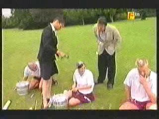 A Girl gets Covered in Shaving Cream