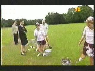 A Girl gets Covered in Shaving Cream