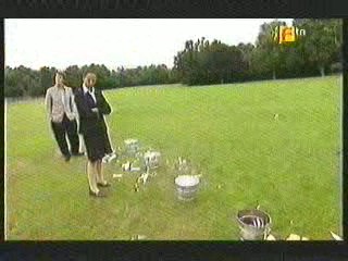 A Girl gets Covered in Shaving Cream