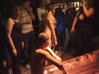 Amateur female mudwrestling