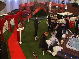 Celebrity Big Brother - Red Carpet Obstacle Course - Clip 1/6