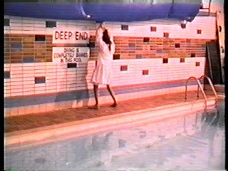 Teresa May in the pool