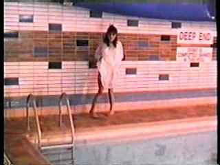 Teresa May in the pool