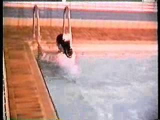 Teresa May in the pool