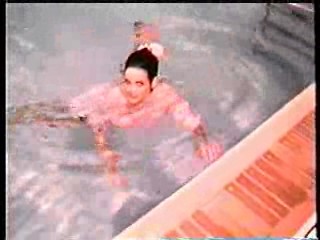 Teresa May in the pool