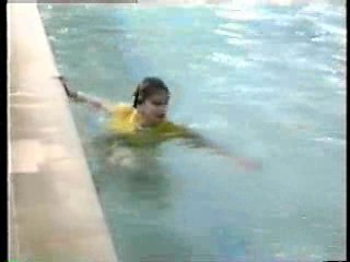 Gill in a wedding dress,  Sammy in yellow