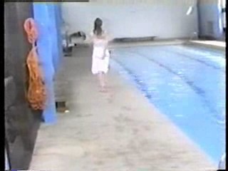 Sammy Jane in the pool