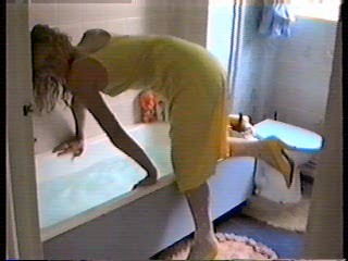 Jo in a yellow dress