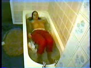Amanda in the bath
