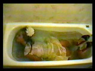 Jo's first clothed bath