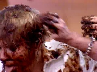 Xuxa and Ana Maria Braga Pie Fight