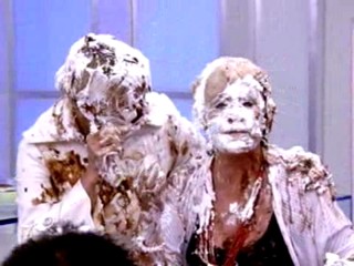Xuxa and Ana Maria Braga Pie Fight