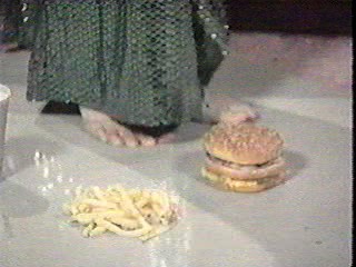 Rhonda Shear food foot smash