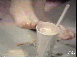 Rhonda Shear food foot smash