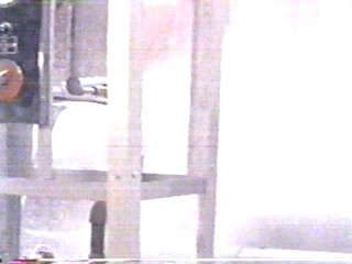 woman goes through car wash