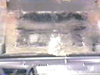 woman goes through car wash