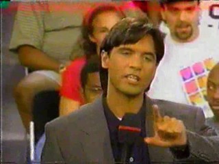 Charles Perez Show - Woman takes several pies in the face