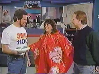 Anchorwoman pays off football bet