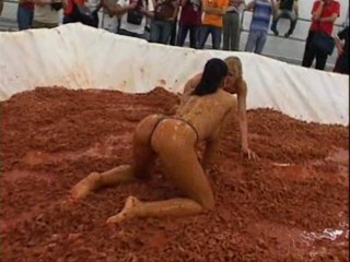 Mud wrestling