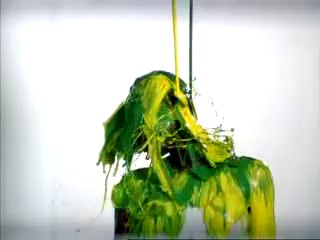 Funny commentary with paint shower